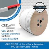 QED QX16/2 2X1.5 Sqmm OFC Speaker Cable of 300 mtrs