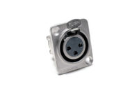 Amphenol XLR Female Metal Panel Mount