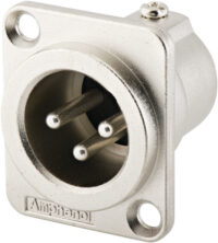 Amphenol XLR Male Metal Panel Mount